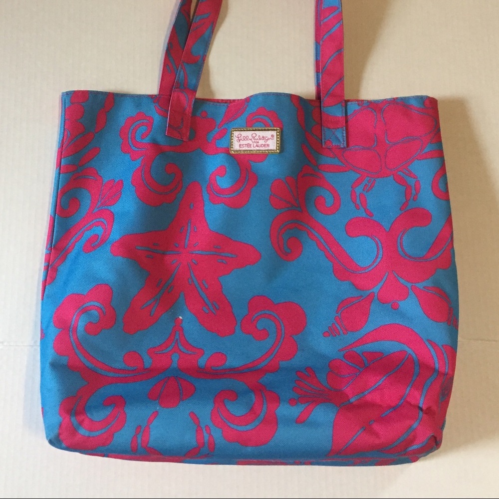 Lilly Pulitzer Estee Lauder Beach Tote Bag